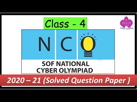 NCO | Class – 4 | National Cyber Olympiad Exam | Solved Sample Paper Of ...