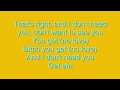 Eminem - No Love ft. Lil Wayne (lyrics on ...