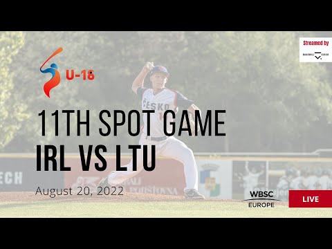 37 U-18 Baseball European Championship - 11th spot: Ireland VS Lithuania