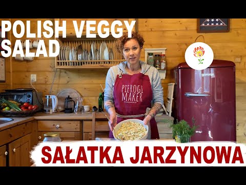 Polish VEGGY SALAD - SAŁATKA JARZYNOWA - How to make Polish food.