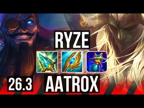 RYZE vs AATROX (TOP) | 60K damage, Good KDA: 20/2/11 | KR Master | 26.3