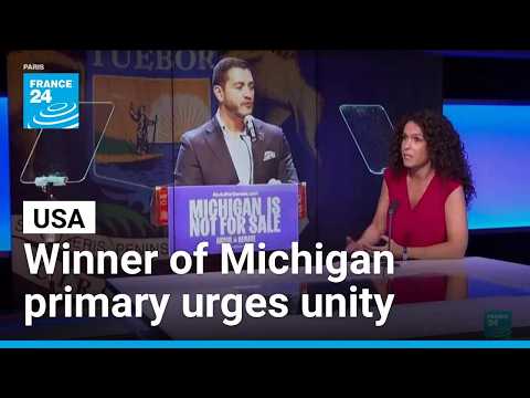 Leftist Democrat urges unity after defeating establishment candidate in Michigan primary