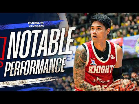 NOTABLE PERFORMANCE: Arvin Tolentino with 29 Points vs. Utsunomiya Brex