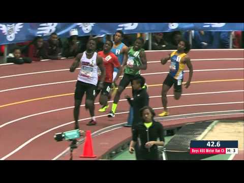 Boys 400m Prelim Heat 3 - New Balance Nationals Indoor 2014
