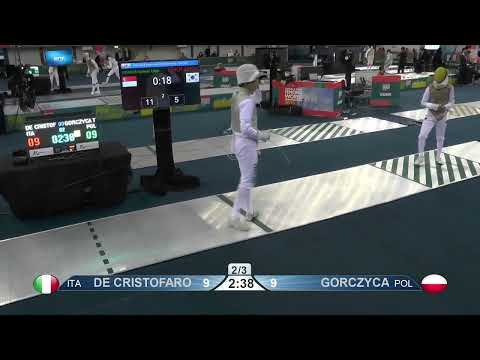 2022 238 T32 10 M F Individual Dubai UAE WCH 7 GORCZYKA POL vs DE CHRISTOFARO ITA