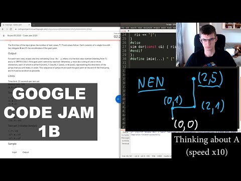 Google Code Jam 2020 1B - Screencast & Commentary