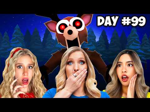 GIRLS ONLY Surviving 99 Nights in a Forest *I got trolled*