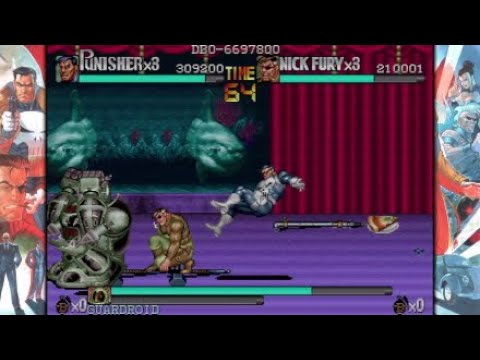 The Punisher (Arcade) CO-OP NO DEATH RUN w/ JB
