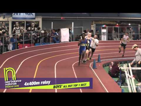 Boys 4x400m Section 1 - New Balance Indoor Nationals 2012
