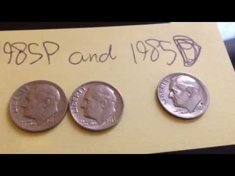 1985-P and 1985-D United States Dime Coin
