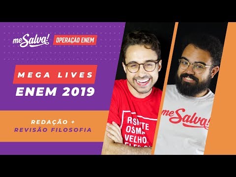 🤓OPERAÇÃO ENEM 2019: Mega Live de Revisão Redação e Filosofia