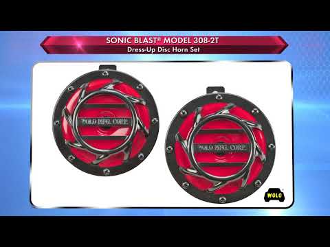 Wolo Sonic Blast Disc Horn Set  Model# 308-2T