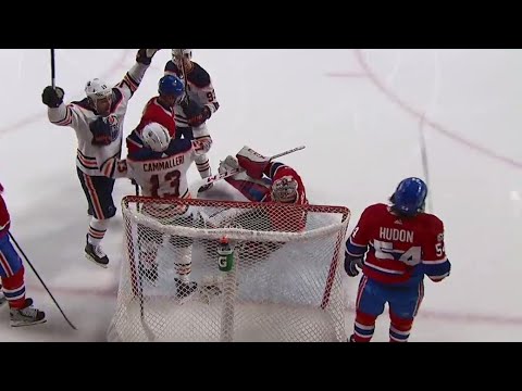 Oilers'  Cammalleri opens the scoring against Canadiens