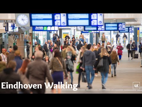 Eindhoven Midday Walking Tour 4K 🇳🇱 | Terrace Life & City Vibes