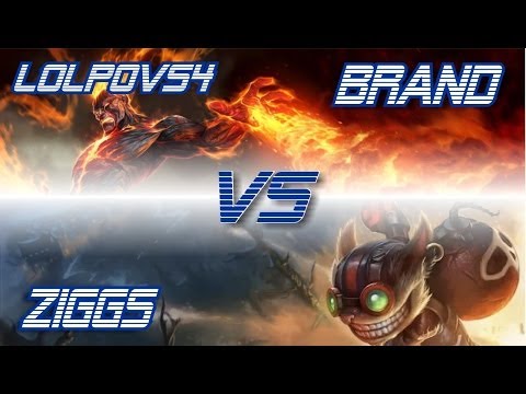 LoLPoV - Brand vs Ziggs [Mid] (League of Legends Live Commentary)