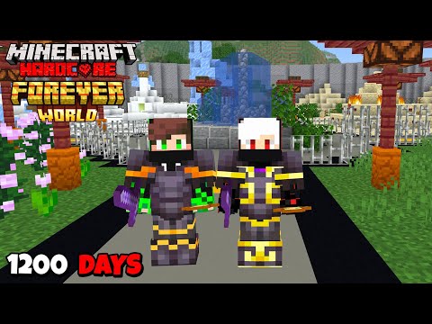 We Survived 1200 Days In Forever World In Minecraft Hardcore !