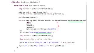 Simulate Slow Internet Condition || Selenium WebDriver || Automation Testing || Selenium Java