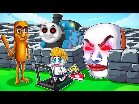 必須變更快才能逃離怪物迷宮！(每秒+1速度)【Roblox 機械方塊】