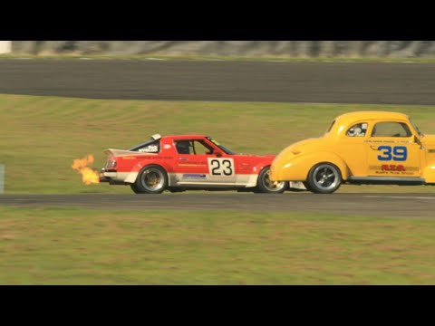 Mazda RX7 FB racecar | NA 20B PP  3-Rotor sound