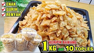 Download lagu RESEP KUE BAWANG 1 KG TERIGU jadi 10 toples ‼️ ENAK GURIH & RENYAH mp3