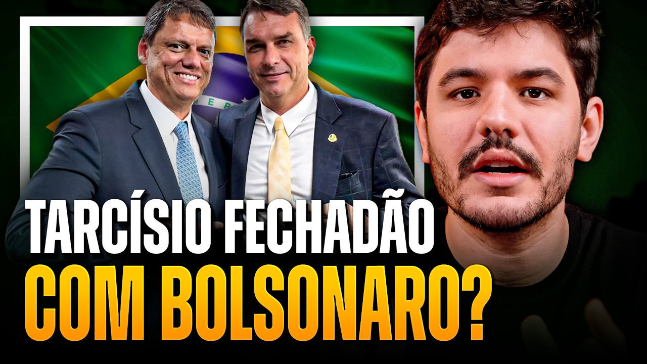 Flávio Bolsonaro candidato e Tarcísio apoiou