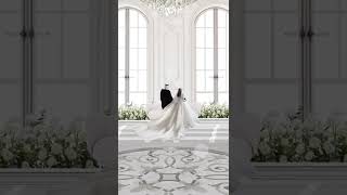 دعوة زواج فخمة قابلة للتعديل نموذج 2