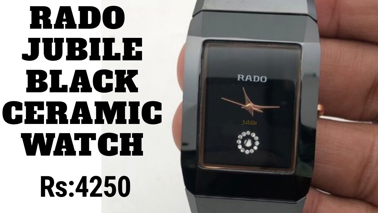 RADO jubile black ceramic watch.