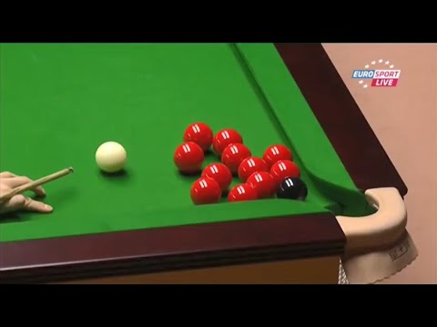 A Snooker Frame You'll Never See Again- Black Surrounded By 10 Reds In The Corner Pocket