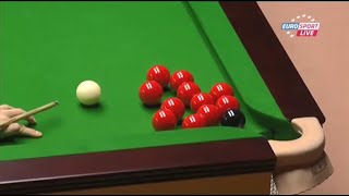 A Snooker Frame You'll Never See Again- Black Surrounded By 10 Reds In The Corner Pocket