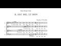 IL EST BEL ET BON - Pierre Passereau (1509-1553)