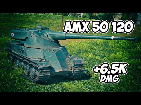 AMX 50 120 - 5 Frags 6.5К Schaden - 3 Mark in einem schweißtreibenden Kampf! - World Of Tanks