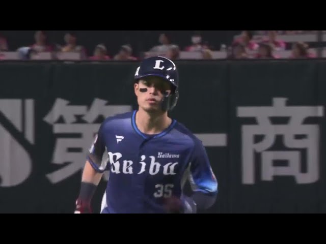 【2回表】振り抜いた!! ライオンズ・若林楽人 左中間スタンドへの逆転2ランアーチ!! 2024年5月18日 福岡ソフトバンクホークス 対 埼玉西武ライオンズ
