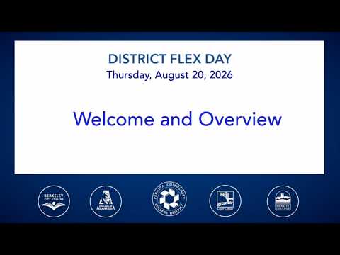 Fall 2026 Flex Day Welcome And Overview
