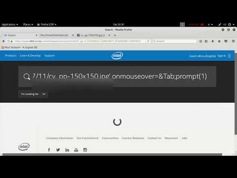 Intel Corporation Bug Bounty - HTML Injection Vulnerability
