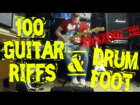 100 Guitar Riffs & Drum Foot (STEACKMIKE ONE MAN BAND)
