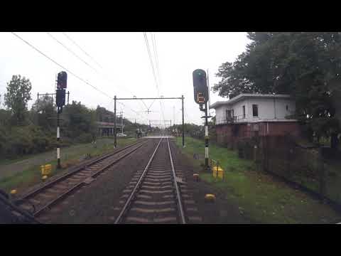 A train driver's view: Utrecht CS - Almere Centrum, SLT, 04-Oct-2019