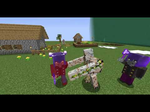 Can 15 Iron Golem Defeat Hardest Modded Raid - Minecraft Mobs Battle