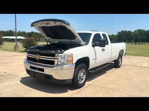 2013 White /BLACK Chevrolet Silverado 2500HD Work Truck Ext. Cab 2WD (1GC2CVCB0DZ) with an 6.0L V8 OHV 16V CNG engine, 6A transmission, located at 17760 Hwy 62, Morris, OK, 74445, (918) 733-4887, 35.609104, -95.877060 - 2013 CHEVY SILVERADO 2500 HD 2WD BI-FUEL SYSTEM RUNS ON CNG OR GASOLINE WITH THE 6.0L V8 ENGINE. IT FEATURES MANUAL SEATS, CLOTH INTERIOR, POWER LOCKS, MANUAL WINDOWS, AM/FM RADIO, CRUSIE CONTROL, TRACTION CONTROL, TAILER BRAKES, SAFETY LIGHT AND BED MATT. ONLY 179,449 MILES WITH FIRESTONE TIRES 245 - Photo#1
