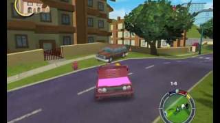 preview picture of video 'Simpsons Hit&Run - Crazy Mad Ferrari with pink wheels (HQ)'