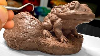 Carolina Gopher Frog, Monster Clay Sculpture