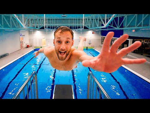 Wie durft de Engste Sprong in het Zwembad? *Pijnlijk*