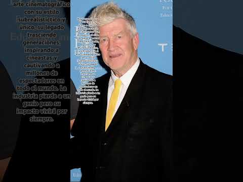 Addio a David Lynch. (1946 - 2025)
