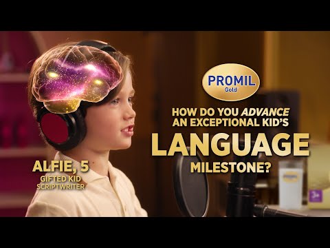 Advanced Language starts from a Gifted Brain, nurtured with PROMIL GOLD®, w/proper diet & exercise