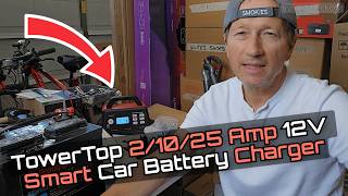 TowerTop BC0253 Battery Charger Review — 2/10/25A Smart Charger + Boat Battery Tutorial