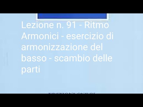 #91 - Il Ritmo Armonico - esercizio pratico di armonizzazione dei bassi