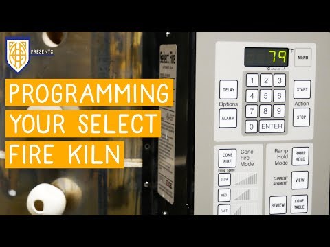 PROGRAMMING A KILN FOR BEGINNERS!!!!! // AMACO Classroom Kiln Basics