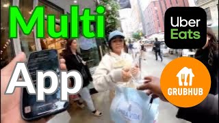 Lane Splitting | Multi Apping | Delivering Food In New York City