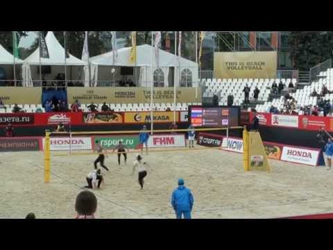 Beach Volleyball Moscow Grand Slam 2014 3rd place Liliana - Baquerizo and Meppelink - Van Iersel