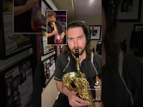 Saxaboom on a real saxophone