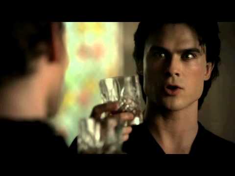 TVD 3X10 Klaus tells Damon Elena he wants what Stefan stole from him. Damon Klaus have a drink